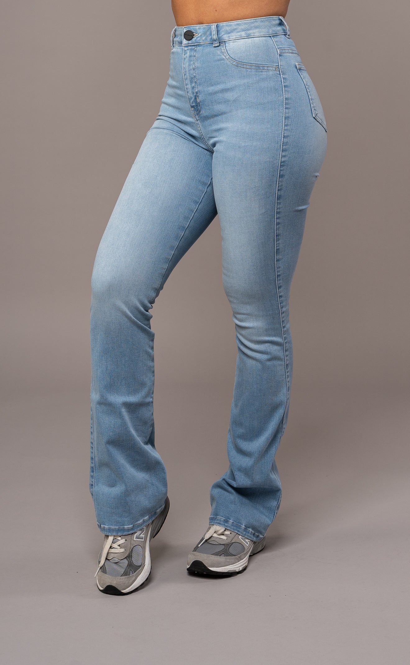 Women's Flared Pants - Arctic Light Blue